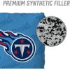 YouTheFan Officially-licensed NFL Set of 4 Cornhole Bags – All Weather regulation 6” x 6” size – Designed in USA(Tennessee Titans – Light Blue)