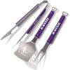 YouTheFan NCAA Spirit Series 3pc BBQ Set(Kansas State Wildcats)