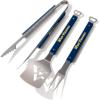 YouTheFan NCAA Spirit Series 3pc BBQ Set(West Virginia Mountaineers)