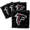 YouTheFan Officially-licensed NFL Set of 4 Cornhole Bags – All Weather regulation 6” x 6” size – Designed in USA(Atlanta Falcons – Black)
