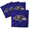 YouTheFan Officially-licensed NFL Set of 4 Cornhole Bags – All Weather regulation 6” x 6” size – Designed in USA(Baltimore Ravens – Purple)