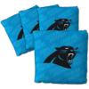 YouTheFan Officially-licensed NFL Set of 4 Cornhole Bags – All Weather regulation 6” x 6” size – Designed in USA(Carolina Panthers – Blue)