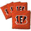 YouTheFan Officially-licensed NFL Set of 4 Cornhole Bags – All Weather regulation 6” x 6” size – Designed in USA(Cincinnati Bengals – Orange)