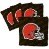 YouTheFan Officially-licensed NFL Set of 4 Cornhole Bags – All Weather regulation 6” x 6” size – Designed in USA(Cleveland Browns – Brown)