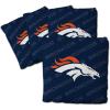 YouTheFan Officially-licensed NFL Set of 4 Cornhole Bags – All Weather regulation 6” x 6” size – Designed in USA(Denver Broncos – Blue)