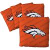 YouTheFan Officially-licensed NFL Set of 4 Cornhole Bags – All Weather regulation 6” x 6” size – Designed in USA(Denver Broncos – Orange)