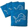 YouTheFan Officially-licensed NFL Set of 4 Cornhole Bags – All Weather regulation 6” x 6” size – Designed in USA(Detroit Lions – Blue)