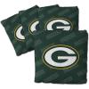 YouTheFan Officially-licensed NFL Set of 4 Cornhole Bags – All Weather regulation 6” x 6” size – Designed in USA(Green Bay Packers – Green)