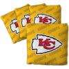 YouTheFan Officially-licensed NFL Set of 4 Cornhole Bags – All Weather regulation 6” x 6” size – Designed in USA(Kansas City Chiefs – Yellow)