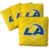 YouTheFan Officially-licensed NFL Set of 4 Cornhole Bags – All Weather regulation 6” x 6” size – Designed in USA(Los Angeles Rams – Yellow)