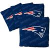 YouTheFan Officially-licensed NFL Set of 4 Cornhole Bags – All Weather regulation 6” x 6” size – Designed in USA(New England Patriots – Blue)