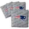 YouTheFan Officially-licensed NFL Set of 4 Cornhole Bags – All Weather regulation 6” x 6” size – Designed in USA(New England Patriots – Grey)