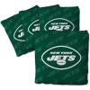 YouTheFan Officially-licensed NFL Set of 4 Cornhole Bags – All Weather regulation 6” x 6” size – Designed in USA(New York Jets – Green)
