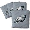YouTheFan Officially-licensed NFL Set of 4 Cornhole Bags – All Weather regulation 6” x 6” size – Designed in USA(Philadelphia Eagles – Grey)