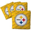 YouTheFan Officially-licensed NFL Set of 4 Cornhole Bags – All Weather regulation 6” x 6” size – Designed in USA(Pittsburgh Steelers – Yellow)