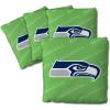YouTheFan Officially-licensed NFL Set of 4 Cornhole Bags – All Weather regulation 6” x 6” size – Designed in USA(Seattle Seahawks – Green)
