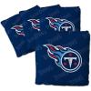 YouTheFan Officially-licensed NFL Set of 4 Cornhole Bags – All Weather regulation 6” x 6” size – Designed in USA(Tennessee Titans – Dark Blue)