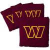 YouTheFan Officially-licensed NFL Set of 4 Cornhole Bags – All Weather regulation 6” x 6” size – Designed in USA(Washington Commanders – Maroon)