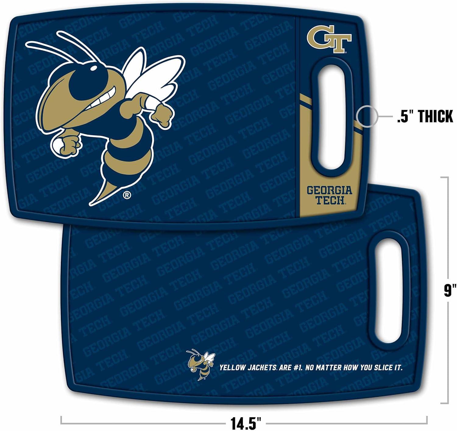 imageYouTheFan NCAA Logo Series Cutting BoardGeorgia Tech Yellow Jackets