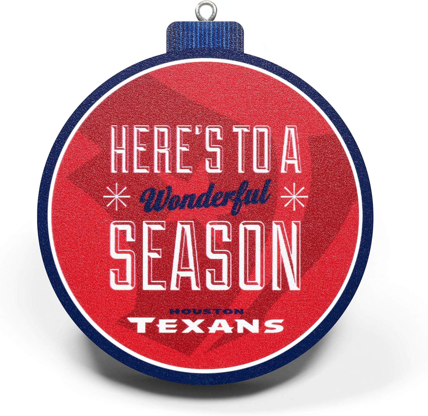 imageYouTheFan NFL 3D Logo Series OrnamentHouston Texans