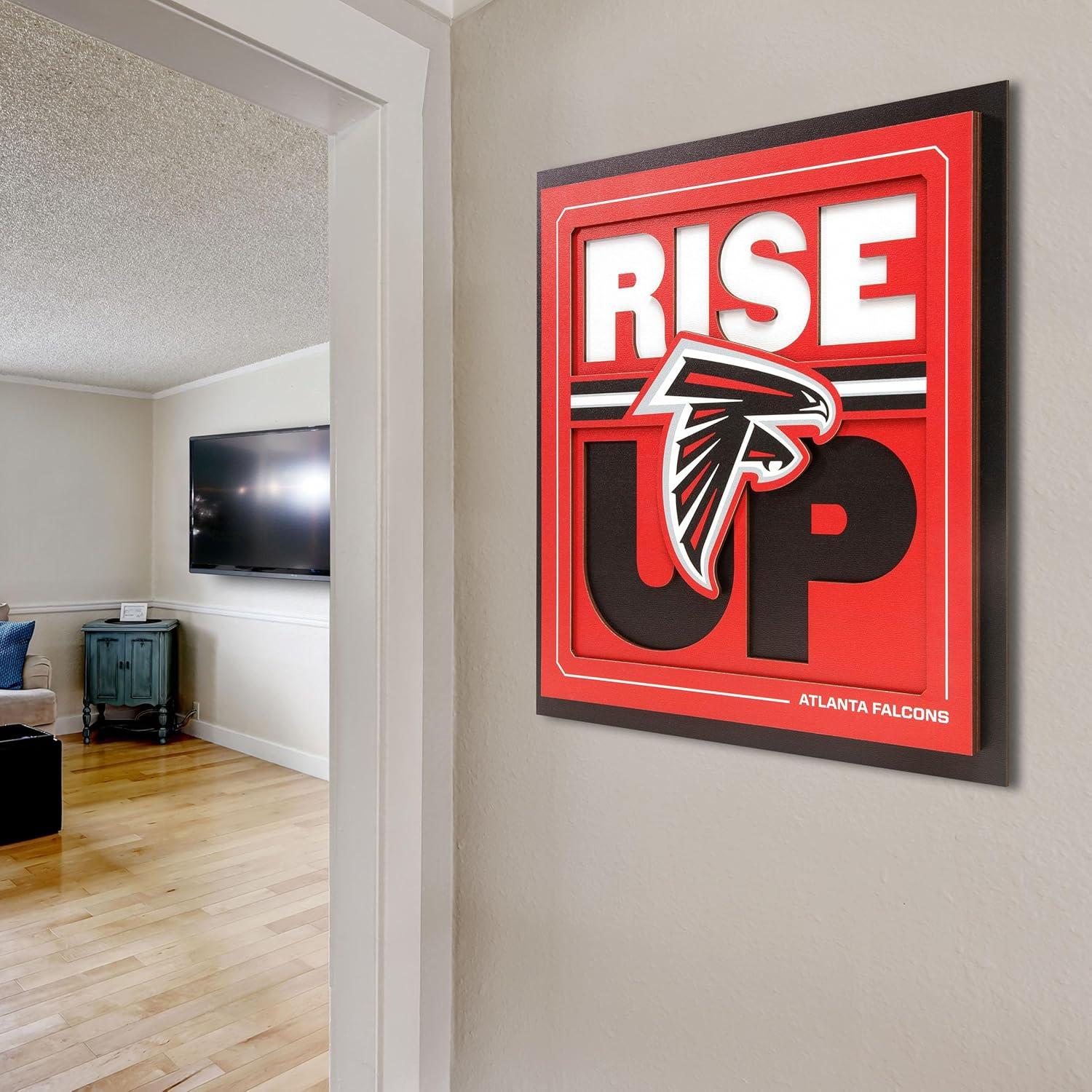 imageYouTheFan NFL Arizona Cardinals Slogan Series 3D Wall ArtAtlanta Falcons
