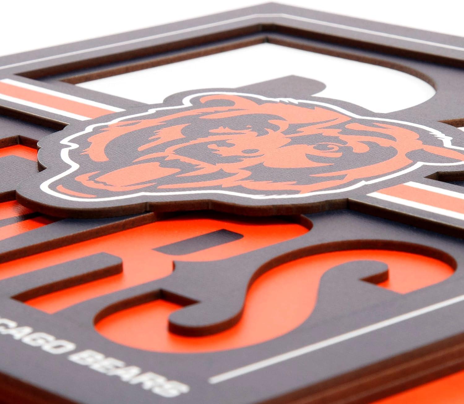 imageYouTheFan NFL Arizona Cardinals Slogan Series 3D Wall ArtChicago Bears