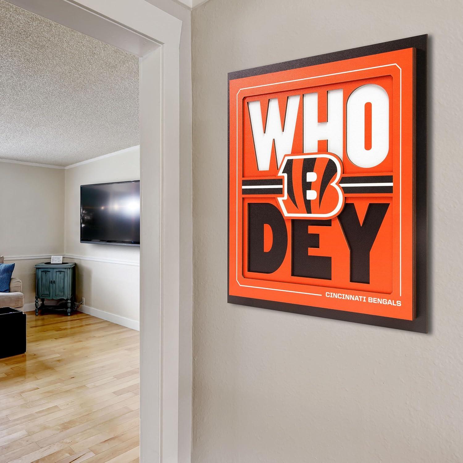 imageYouTheFan NFL Arizona Cardinals Slogan Series 3D Wall ArtCincinnati Bengals