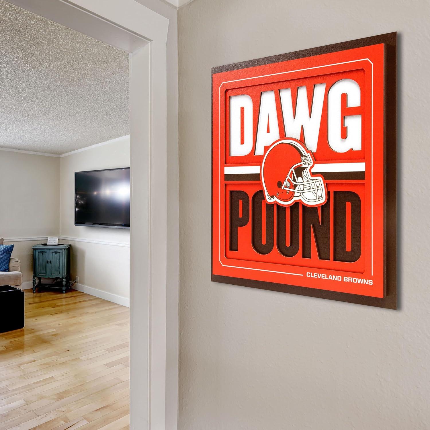 imageYouTheFan NFL Arizona Cardinals Slogan Series 3D Wall ArtCleveland Browns