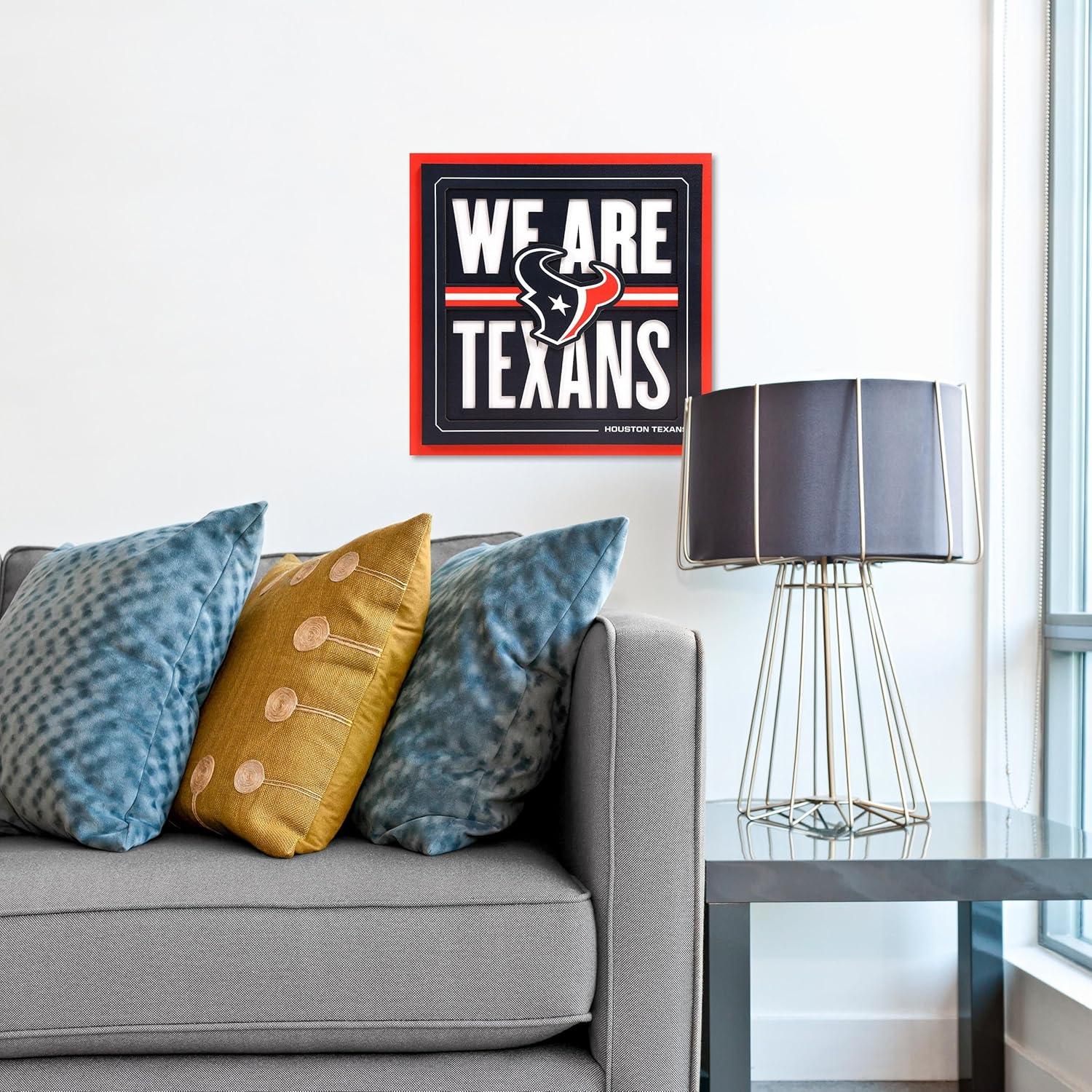 imageYouTheFan NFL Arizona Cardinals Slogan Series 3D Wall ArtHouston Texans