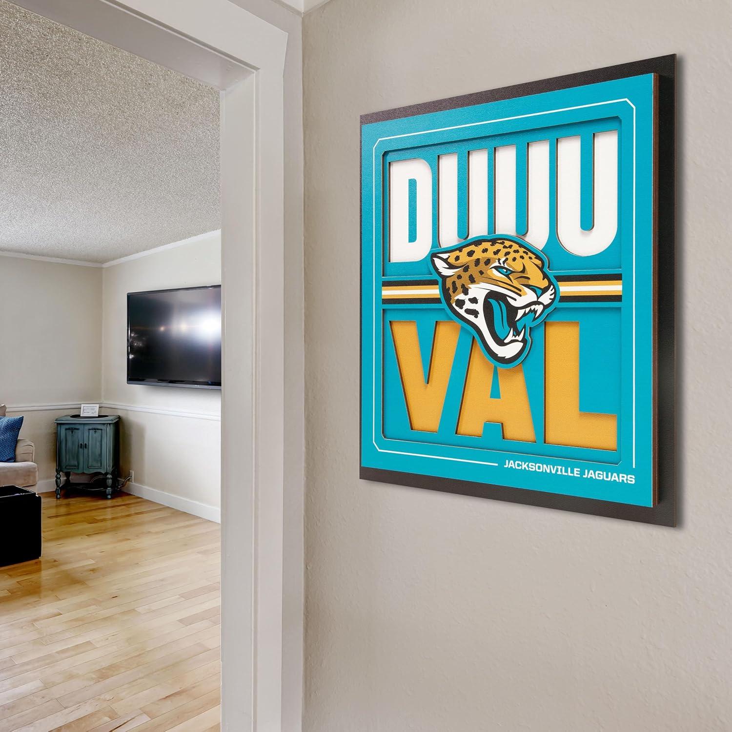 imageYouTheFan NFL Arizona Cardinals Slogan Series 3D Wall ArtJacksonville Jaguars