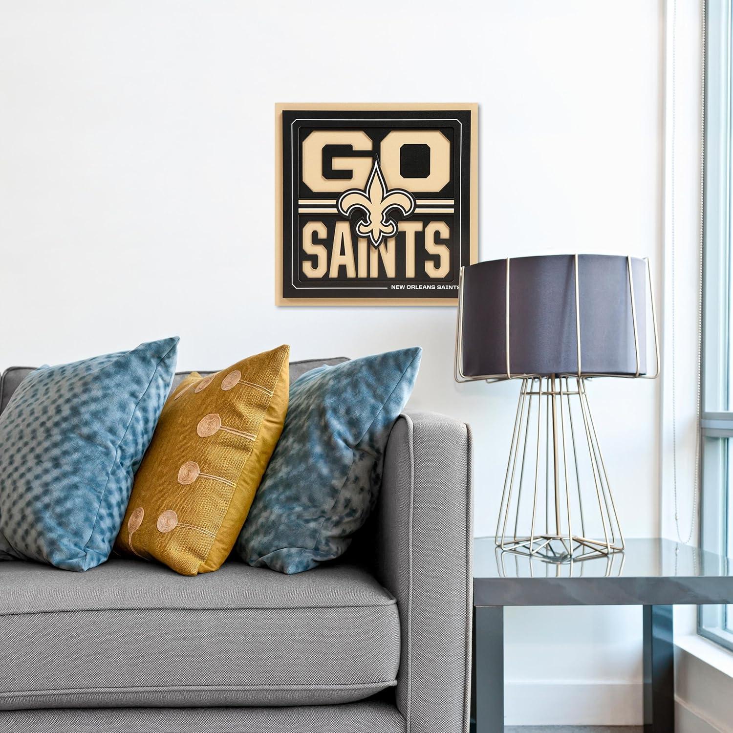 imageYouTheFan NFL Arizona Cardinals Slogan Series 3D Wall ArtNew Orleans Saints