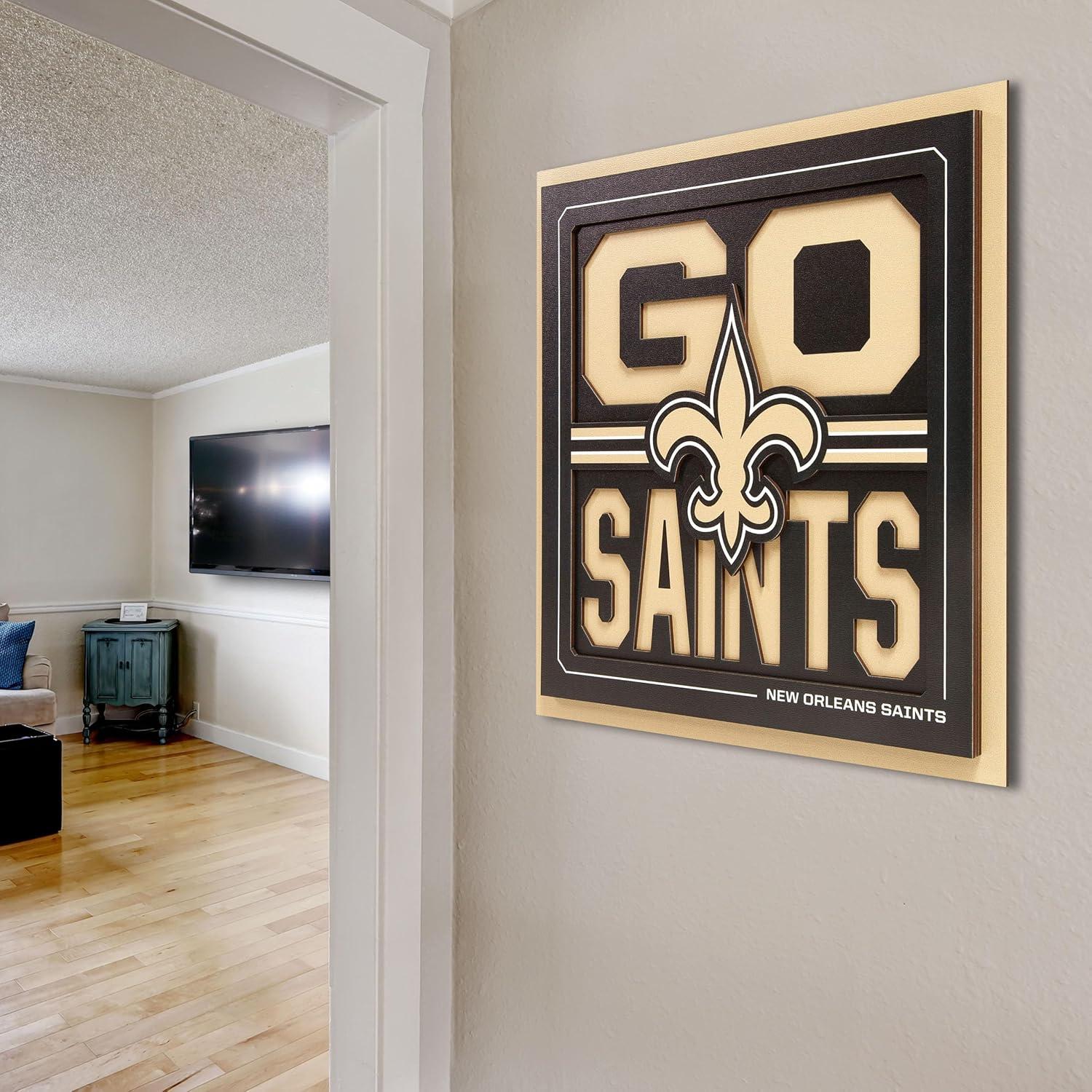 imageYouTheFan NFL Arizona Cardinals Slogan Series 3D Wall ArtNew Orleans Saints