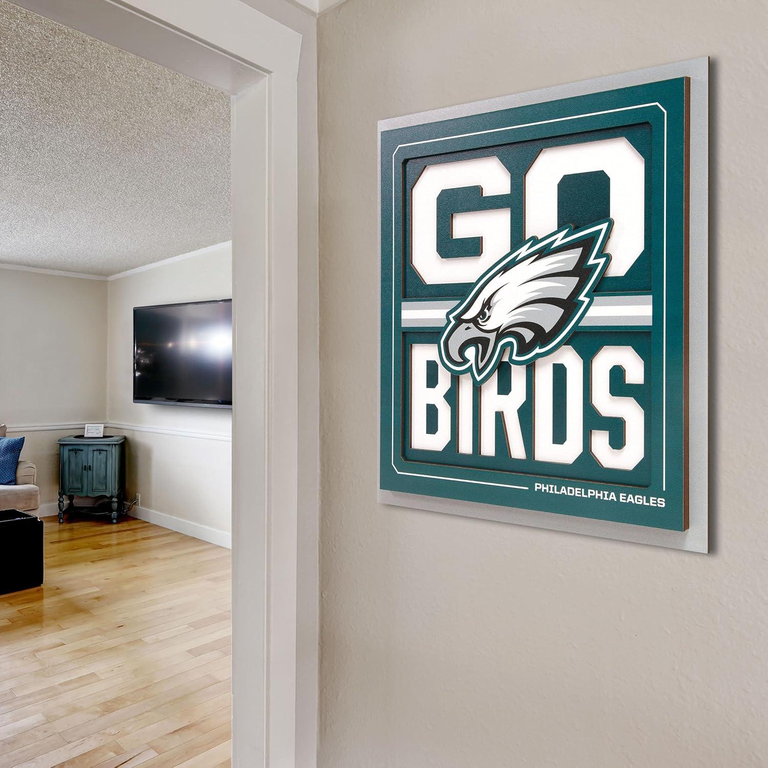 imageYouTheFan NFL Arizona Cardinals Slogan Series 3D Wall ArtPhiladelphia Eagles