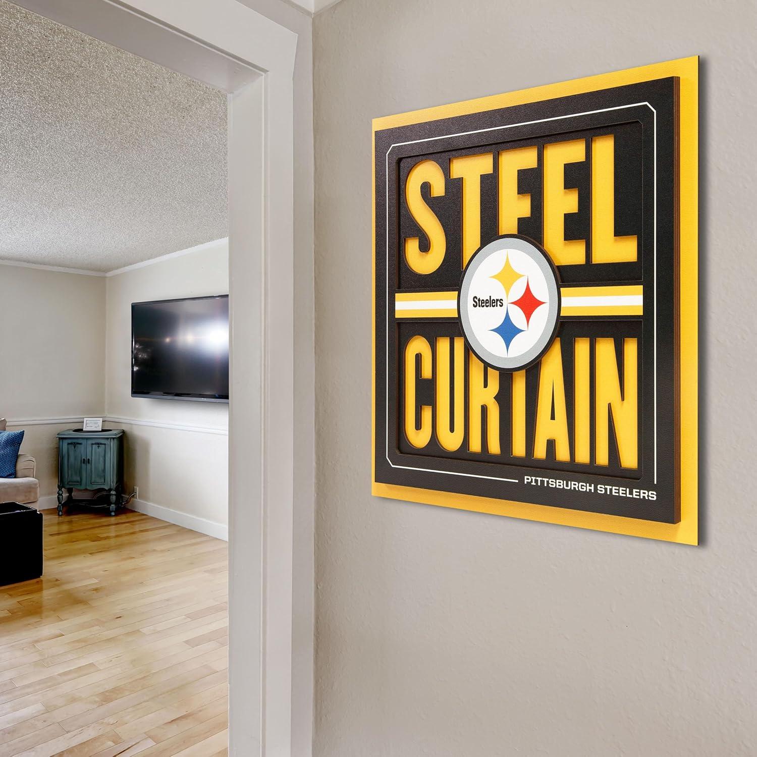 imageYouTheFan NFL Arizona Cardinals Slogan Series 3D Wall ArtPittsburgh Steelers
