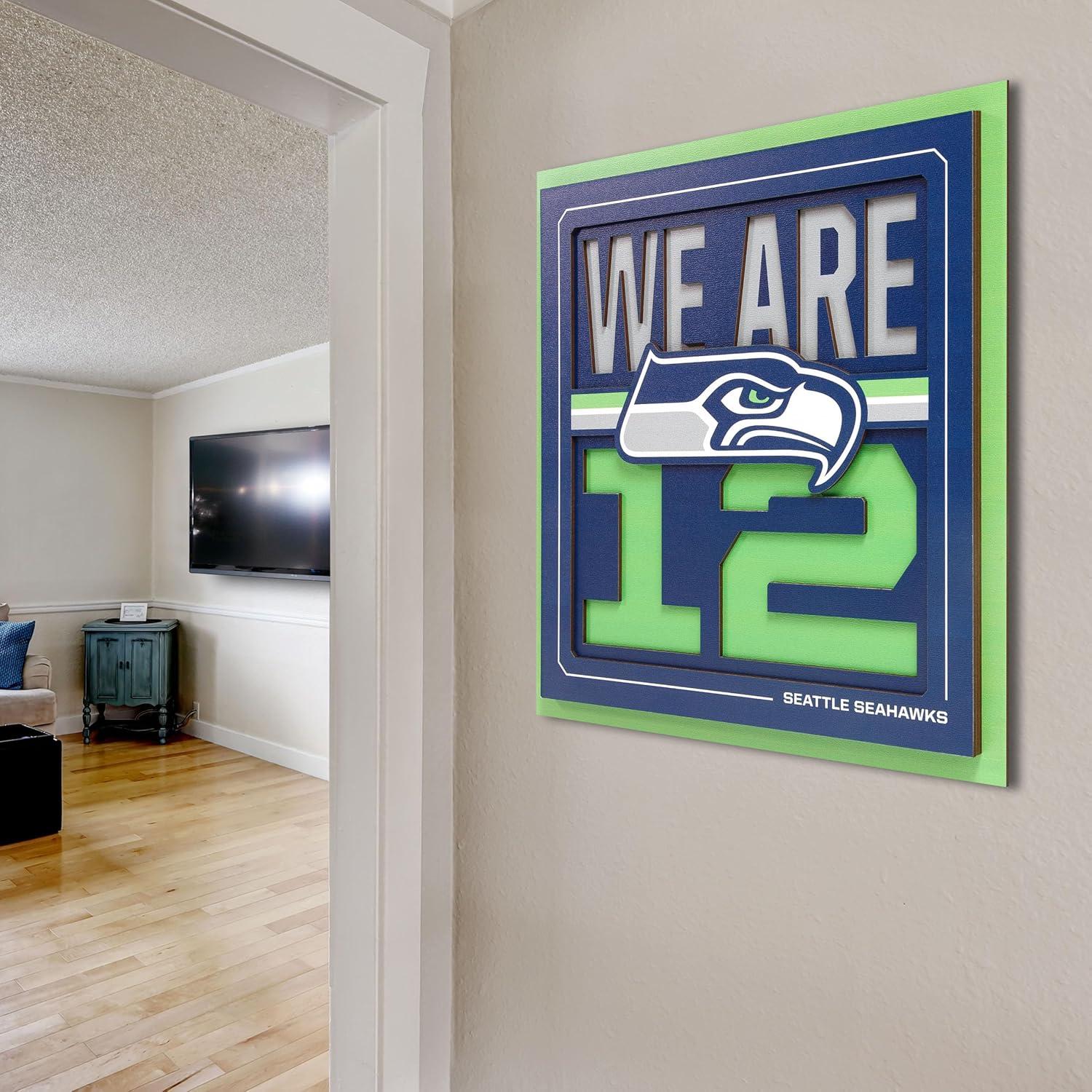 imageYouTheFan NFL Arizona Cardinals Slogan Series 3D Wall ArtSeattle Seahawks