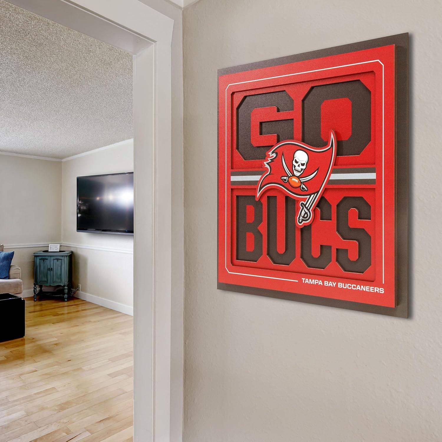 imageYouTheFan NFL Arizona Cardinals Slogan Series 3D Wall ArtTampa Bay Buccaneers