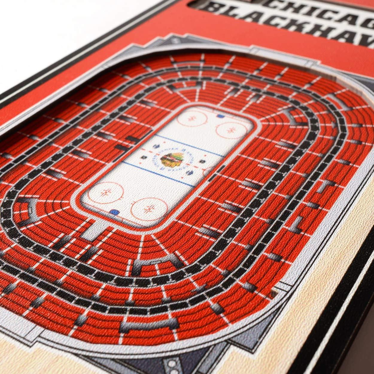 imageYouTheFan NHL 3D Stadium 6x19 BannerChicago Blackhawks