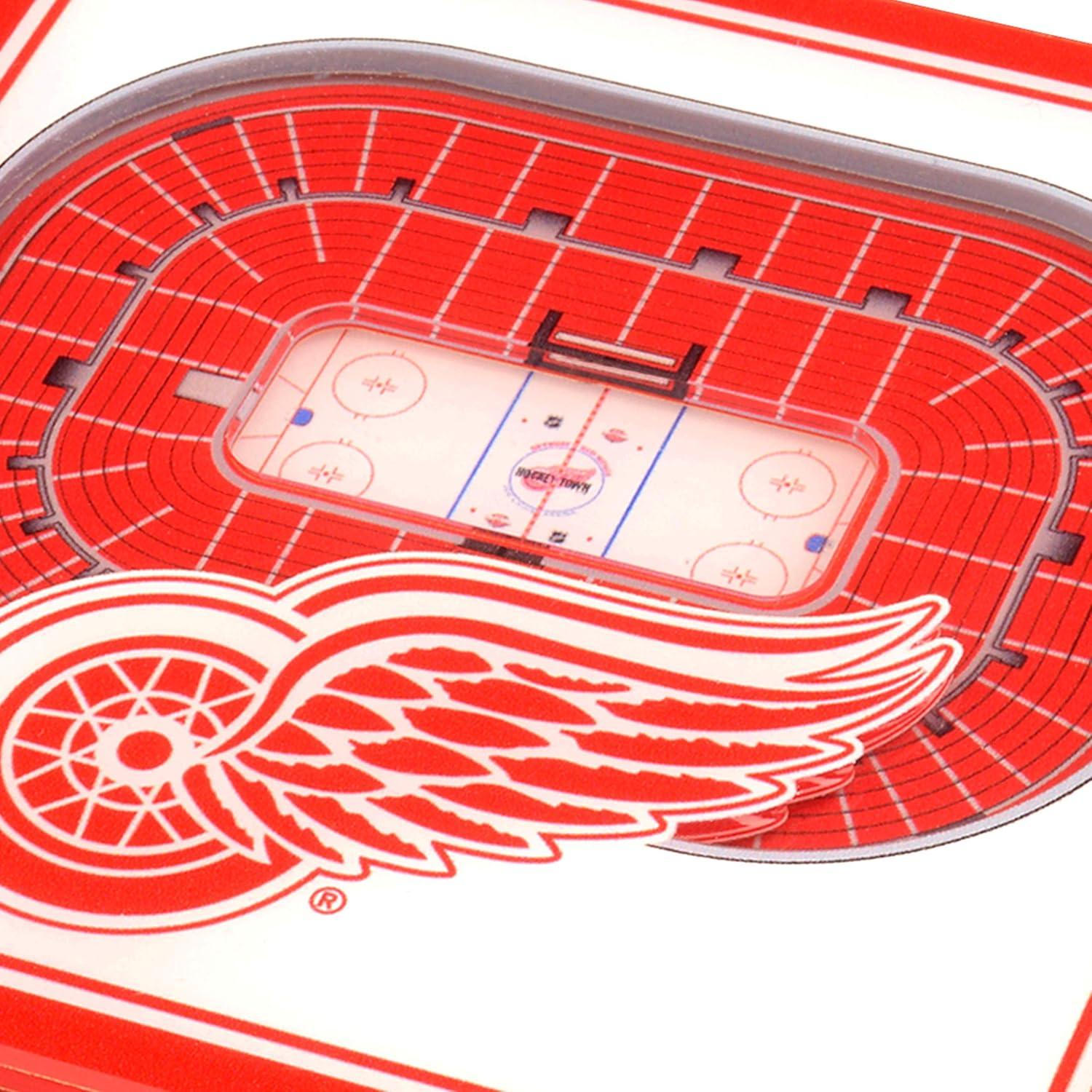 imageYouTheFan NHL 3D StadiumView CoastersDetroit Red Wings