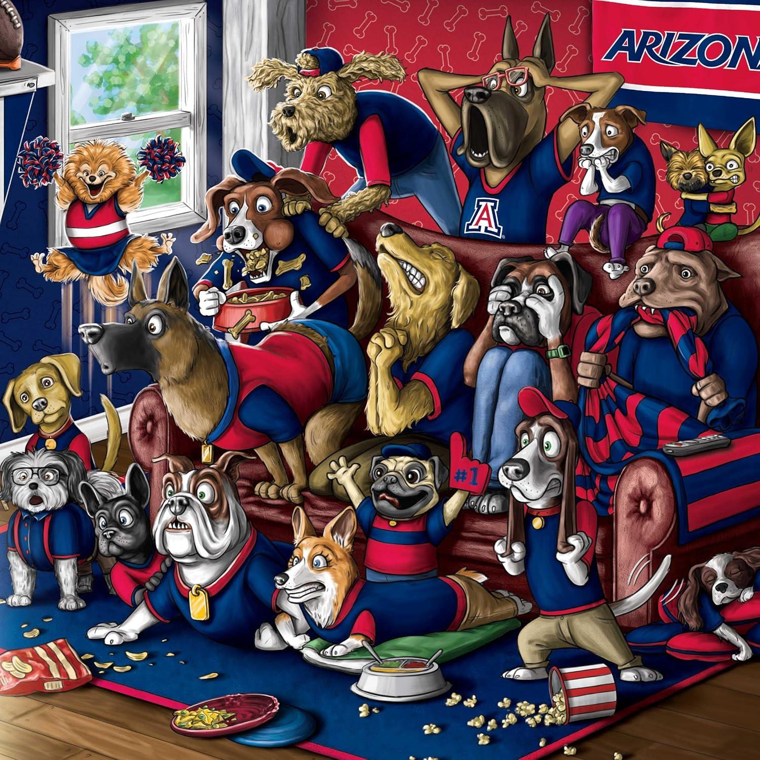 imageYouTheFan Officiallylicensed NCAA Purebred 3D Wall Art Humorous original handdrawn cartoon artwork multilayer funny gift indoor team decorArizona Wildcats