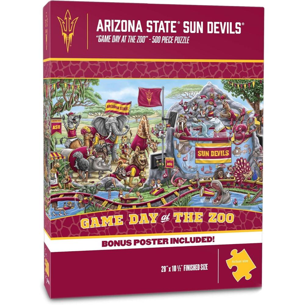 imageYouTheFan NCAA Appalachian State Game Day at The Zoo 500pc Puzzle 28quot x 105quotArizona State Sun Devils