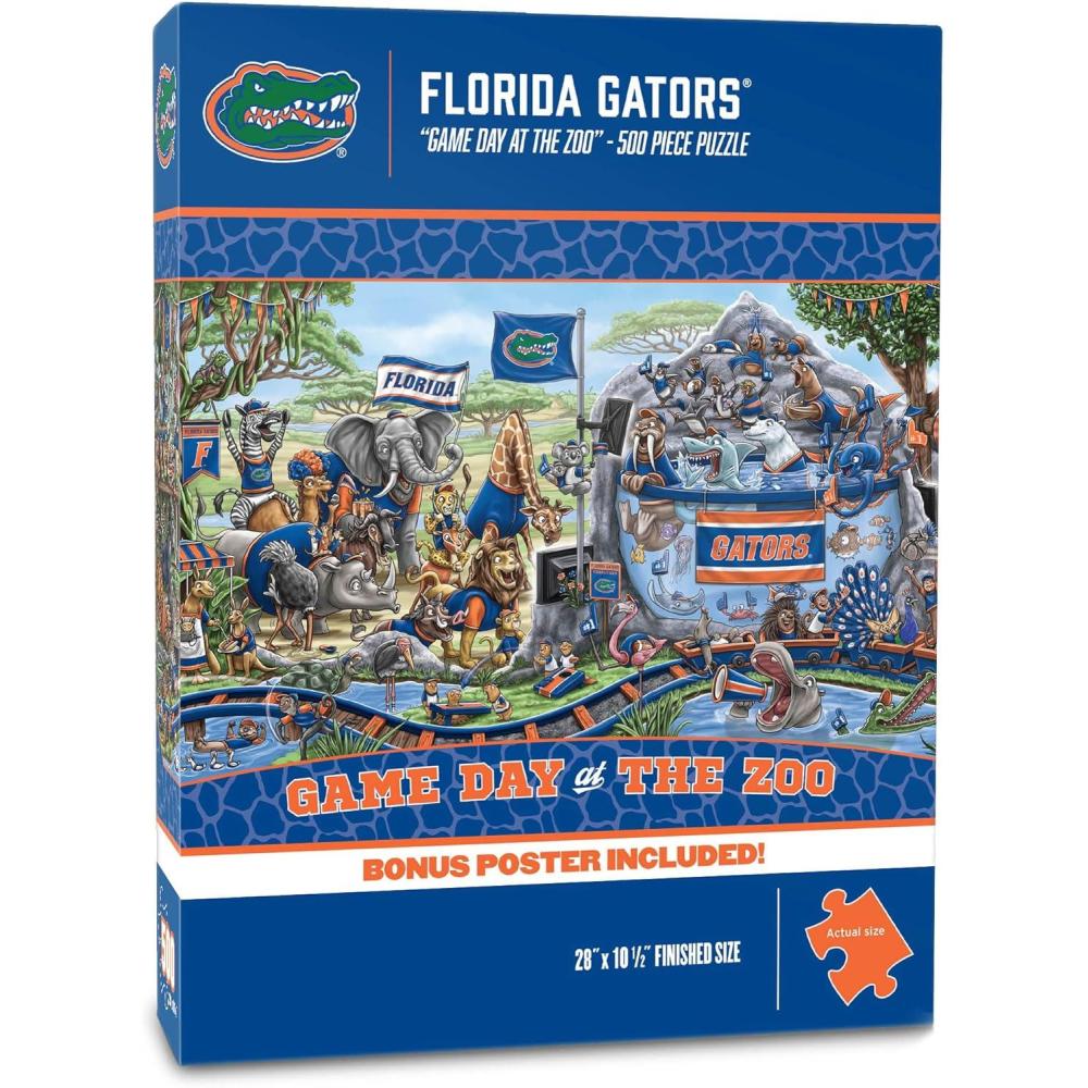imageYouTheFan NCAA Appalachian State Game Day at The Zoo 500pc Puzzle 28quot x 105quotFlorida Gators