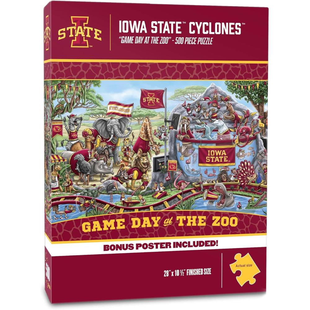 imageYouTheFan NCAA Appalachian State Game Day at The Zoo 500pc Puzzle 28quot x 105quotIowa State Cyclones