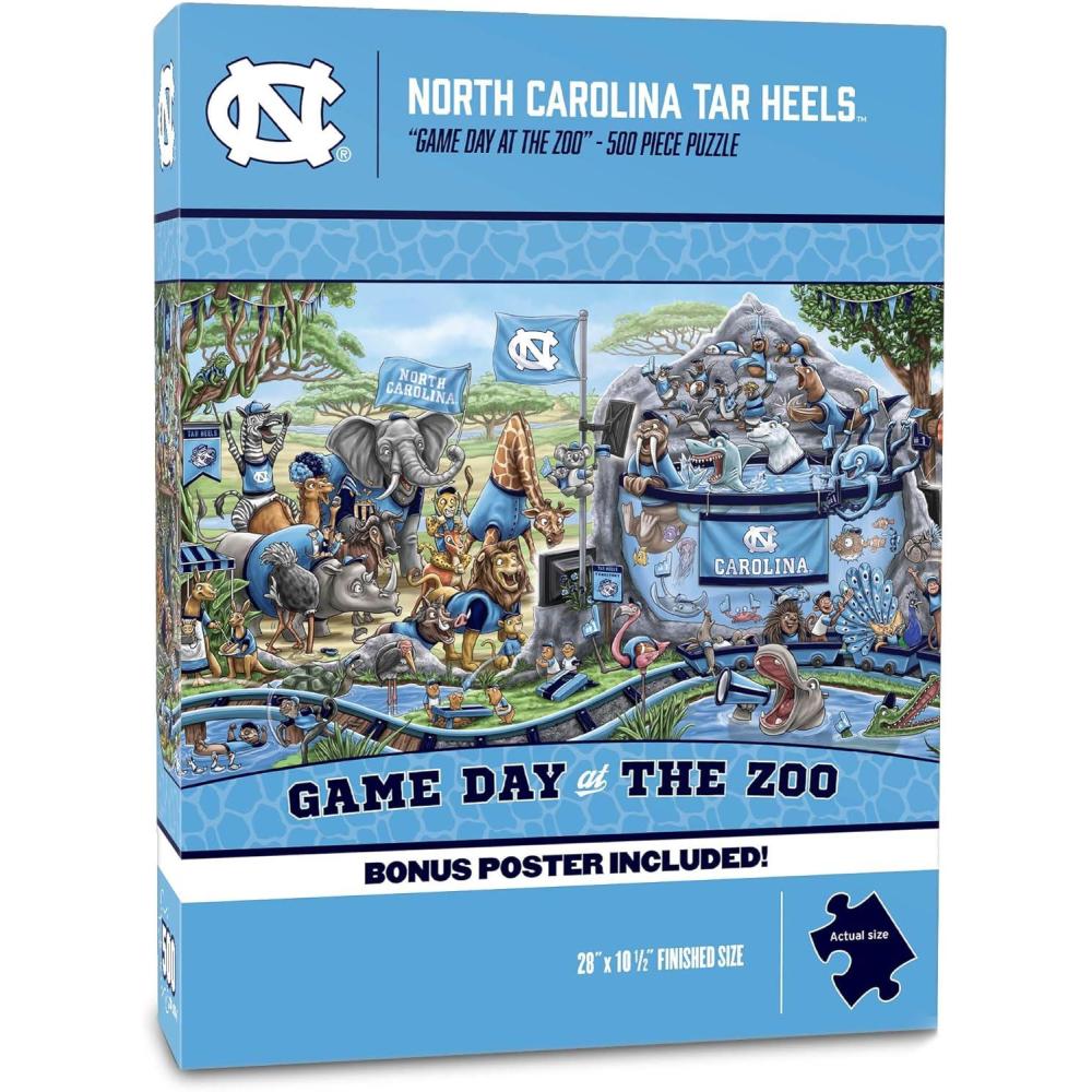 imageYouTheFan NCAA Appalachian State Game Day at The Zoo 500pc Puzzle 28quot x 105quotNorth Carolina Tar Heels