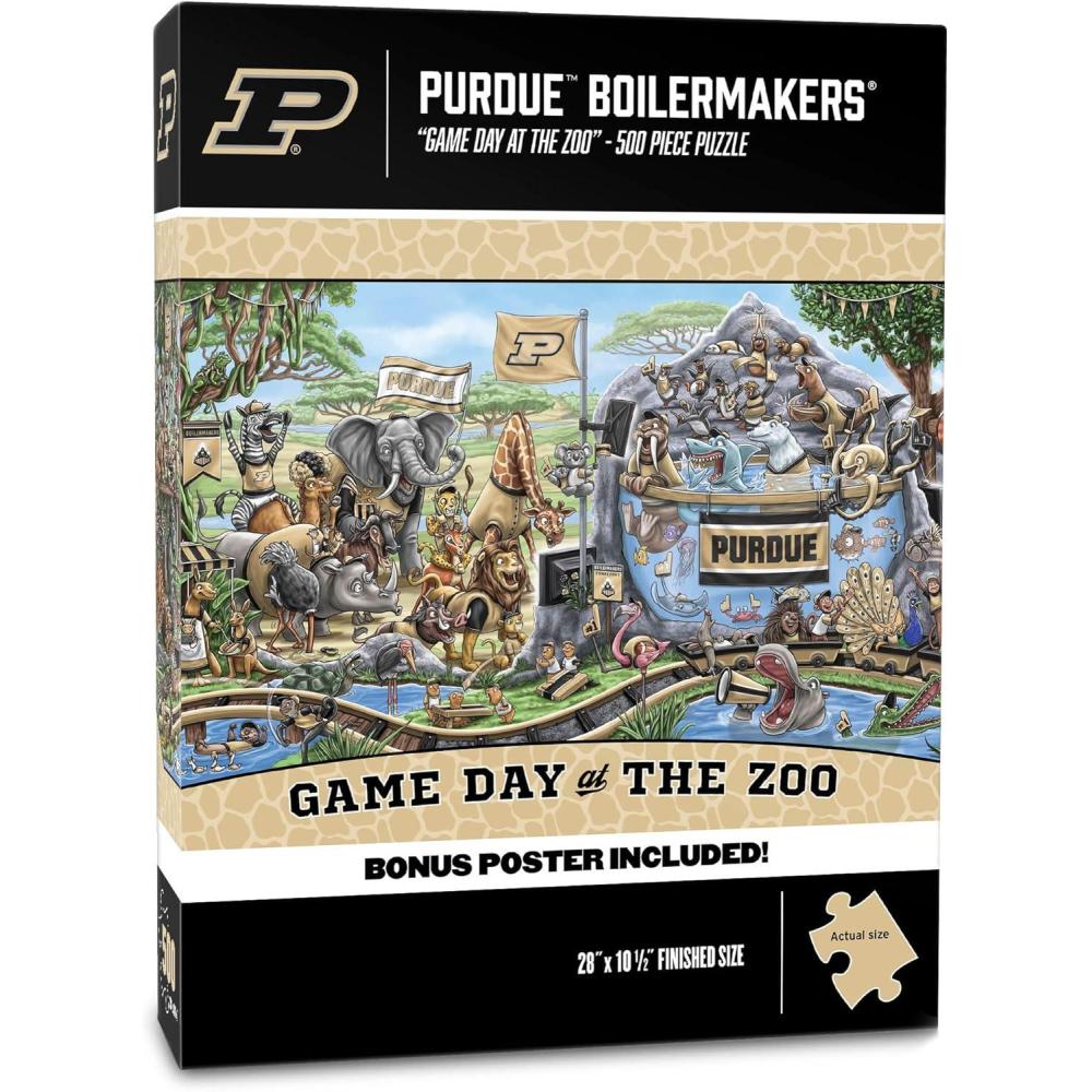 imageYouTheFan NCAA Appalachian State Game Day at The Zoo 500pc Puzzle 28quot x 105quotPurdue Boilermakers