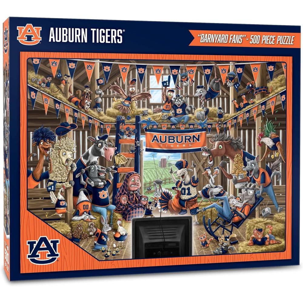imageYouTheFan NCAA Barnyard Fans 500pc PuzzleAuburn Tigers