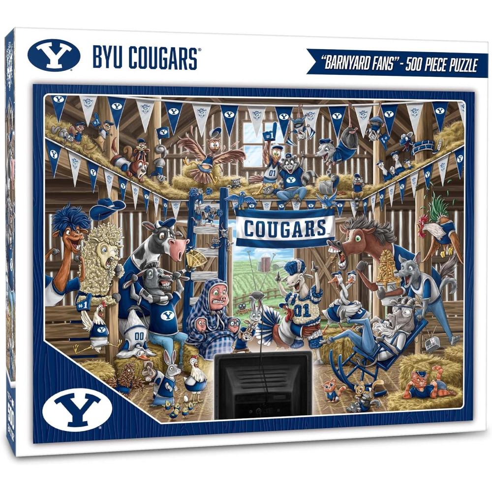 imageYouTheFan NCAA Barnyard Fans 500pc PuzzleBYU Cougars