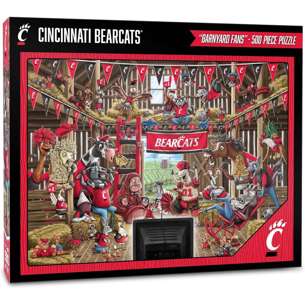 imageYouTheFan NCAA Barnyard Fans 500pc PuzzleCincinnati Bearcats