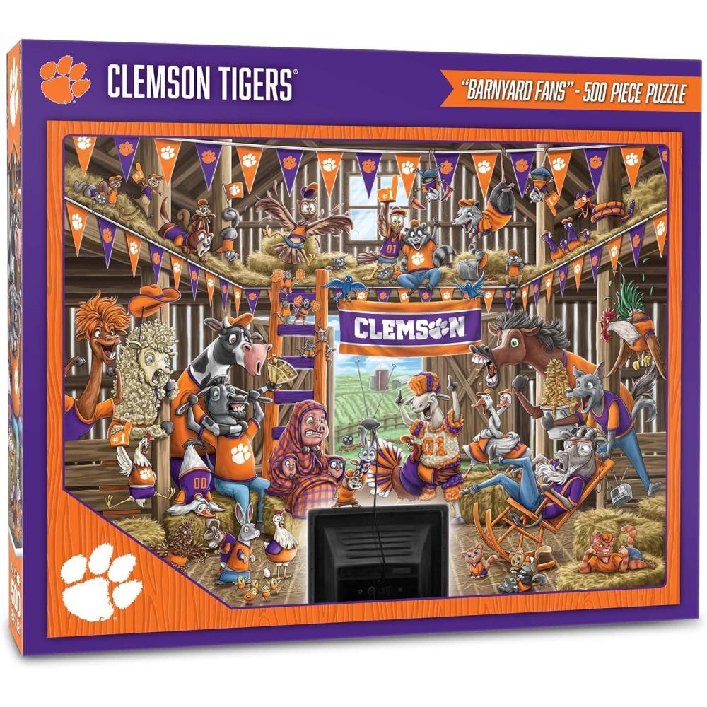imageYouTheFan NCAA Barnyard Fans 500pc PuzzleClemson Tigers