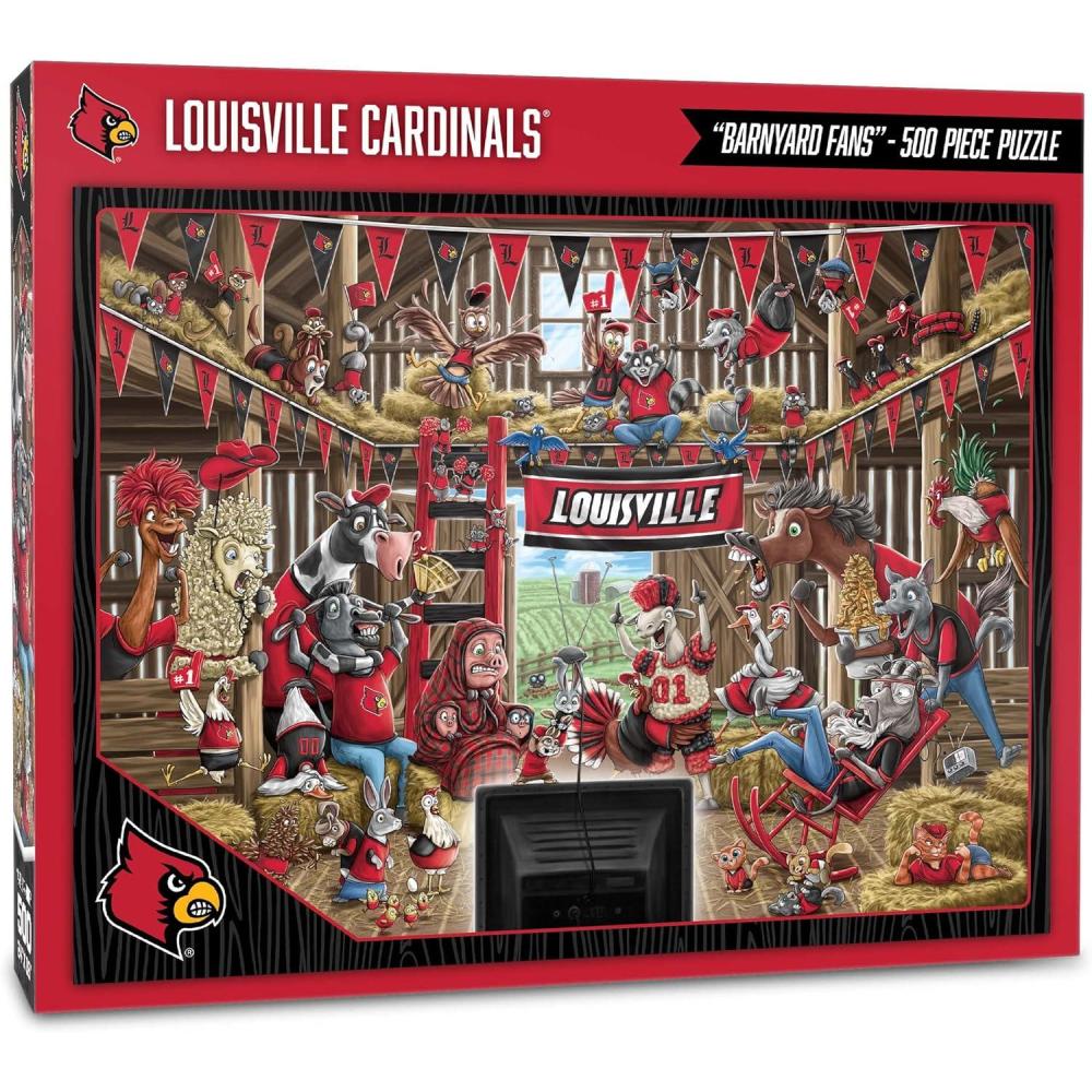 imageYouTheFan NCAA Barnyard Fans 500pc PuzzleLouisville Cardinals