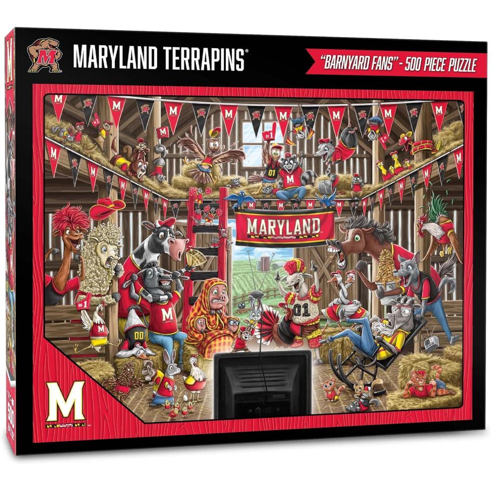 imageYouTheFan NCAA Barnyard Fans 500pc PuzzleMaryland Terrapins
